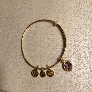 Gold June Birthstone Alex and Ani Bracelet